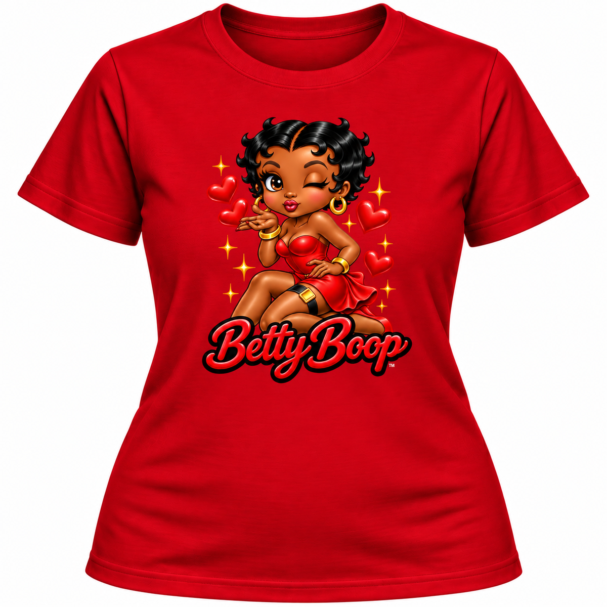 ✨ “Classic Red Betty Boop Luxe Tee – Soft‑Life Edition” ✨