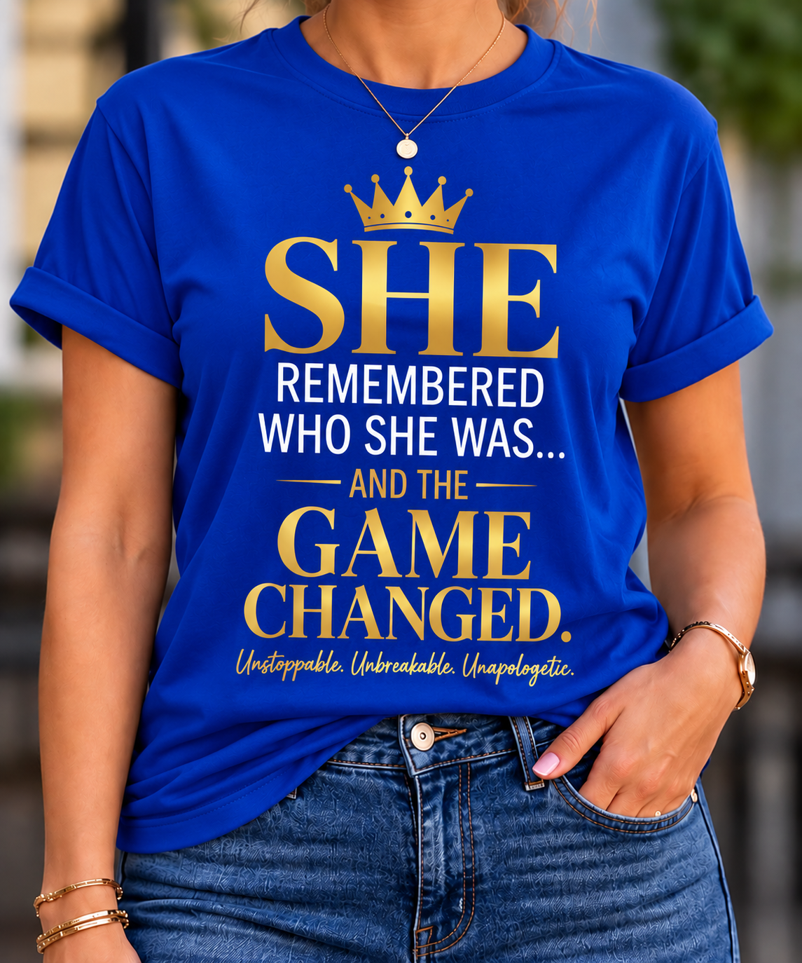 She Remembered Who She Was – And the Game Changed Inspirational Women’s T-Shirt