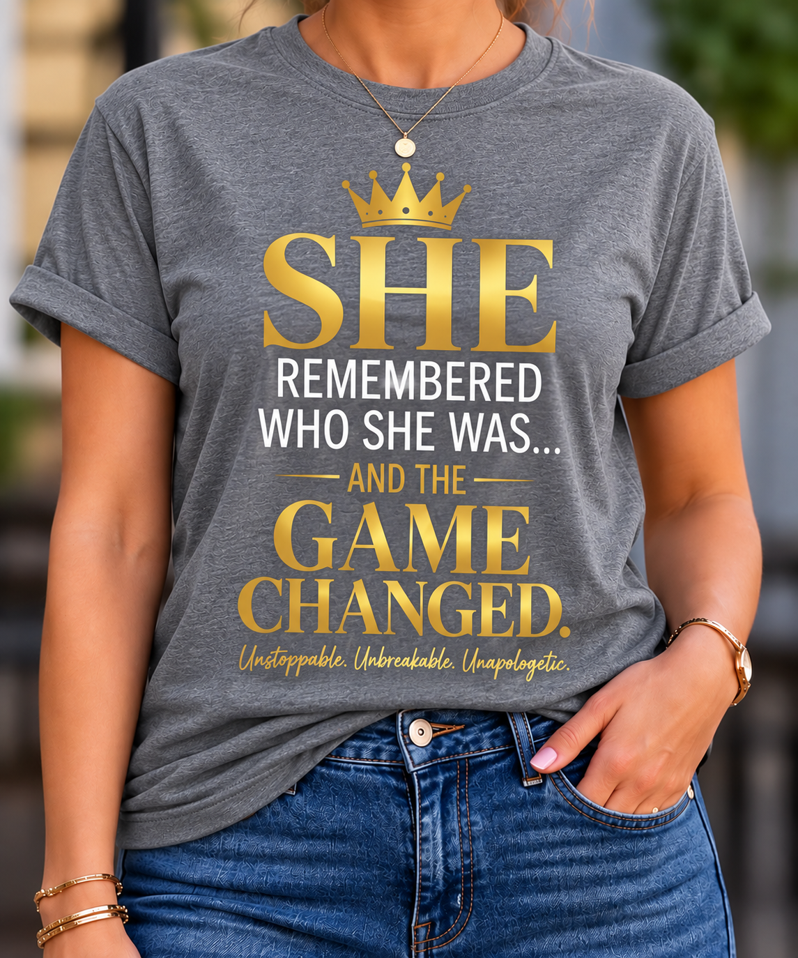 She Remembered Who She Was – And the Game Changed Inspirational Women’s T-Shirt