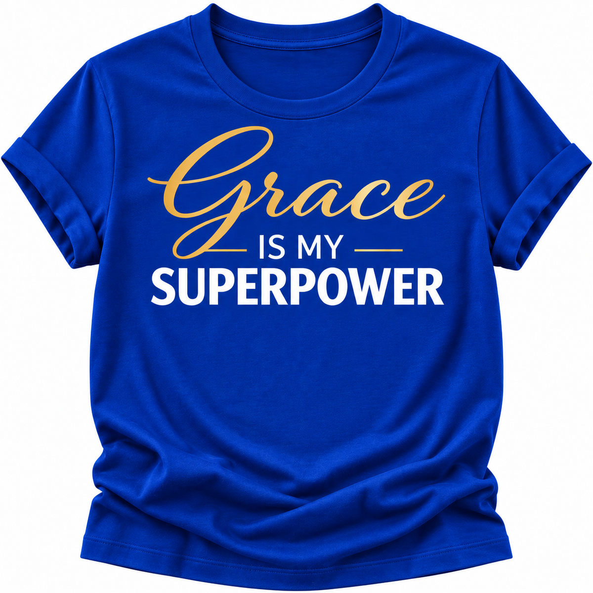 Grace Is My Superpower T-Shirt | Inspirational Faith Graphic Tee for Women