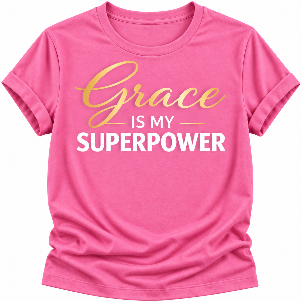 Grace Is My Superpower T-Shirt | Inspirational Faith Graphic Tee for Women