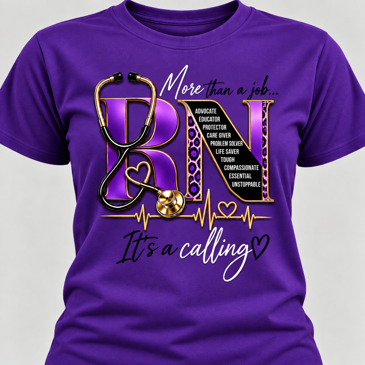 RN More Than a Job, It’s a Calling T-Shirt | Registered Nurse Appreciation Shirt