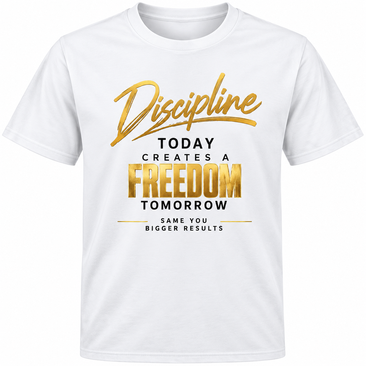 Discipline Today Creates Freedom Tomorrow – Unisex Motivational T-Shirt