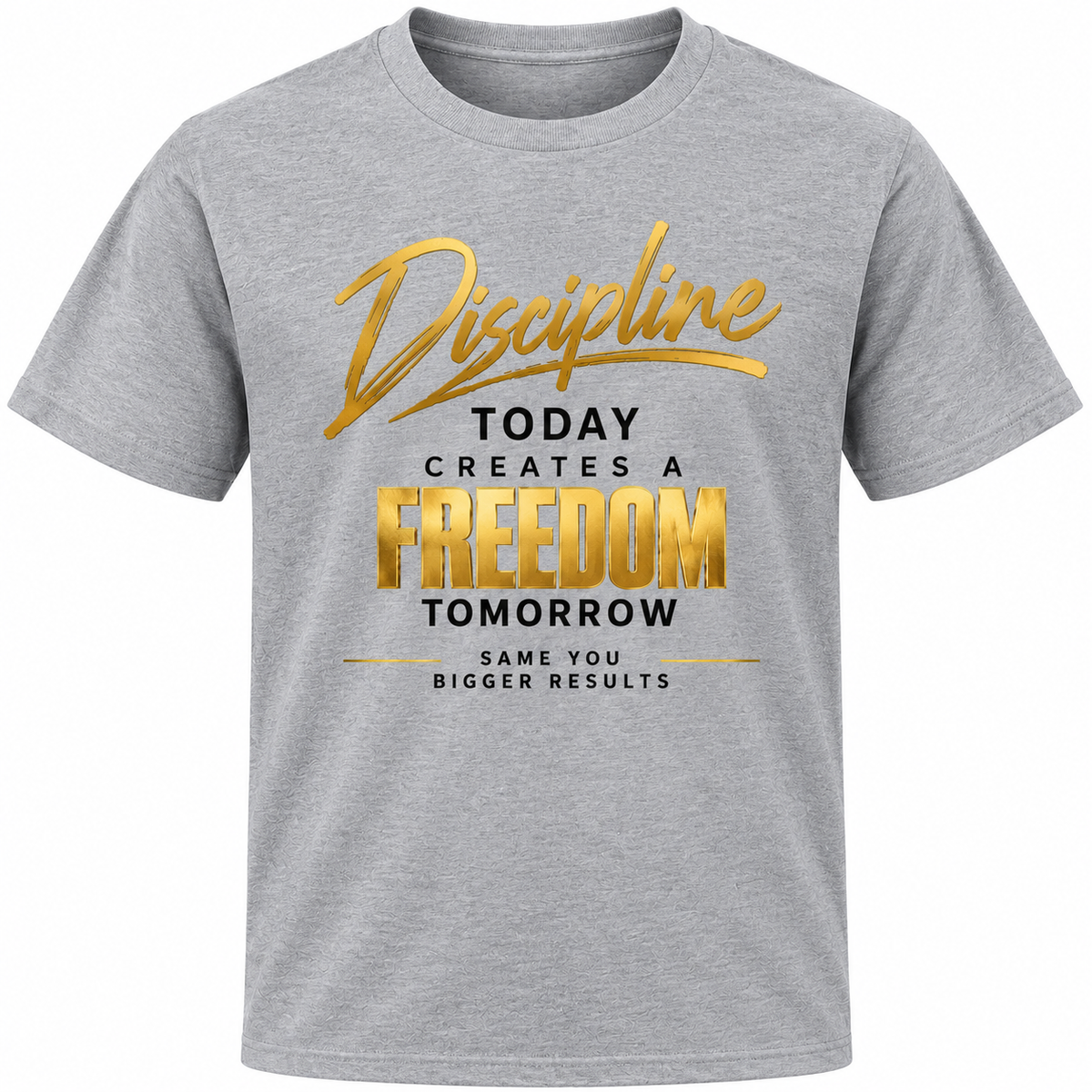 Discipline Today Creates Freedom Tomorrow – Unisex Motivational T-Shirt