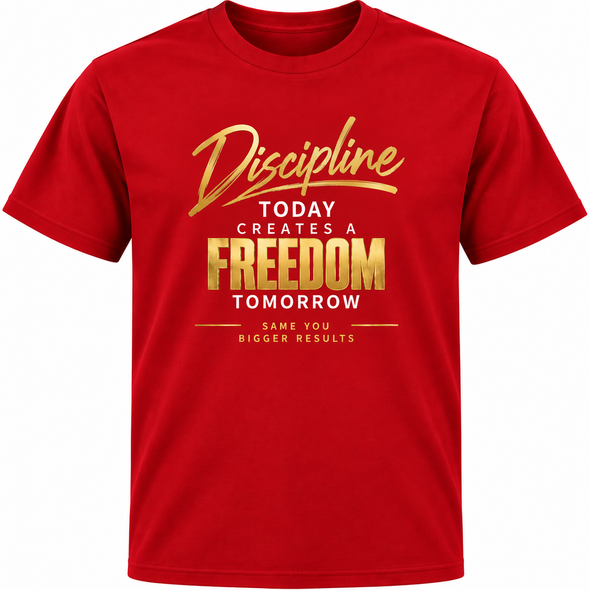 Discipline Today Creates Freedom Tomorrow – Unisex Motivational T-Shirt